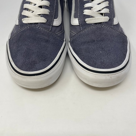 Vans Old Skool Men's Size 9.5 Low Top Slate Gray Sneakers Canvas Suede Shoes - Picture 4 of 8